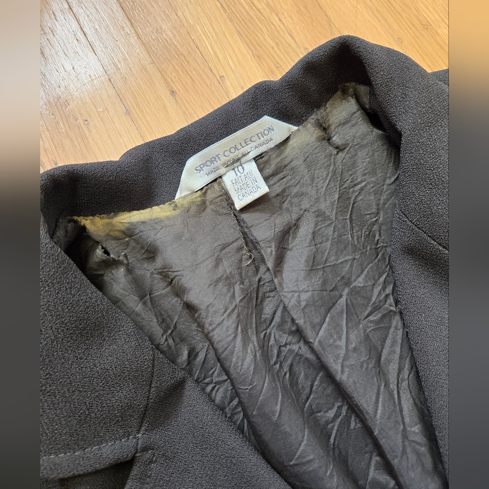 Vintage Sport Collection Blazer Coat - Size 10 - Picture 7 of 8